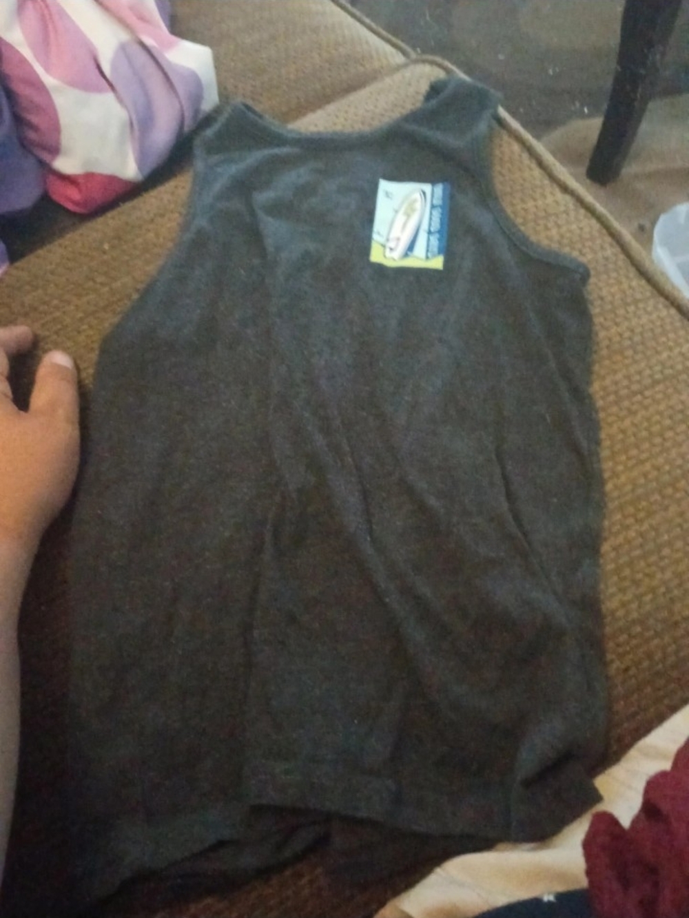 Kids Dark Gray Tank Top with Surf Logo